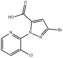 3-Bromo-1-(3-chloropyridin-2-yl)-1H-pyrazole-5-carboxylic acid