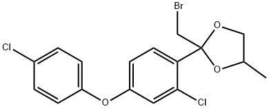 2-(bromomethyl)-2-[2-chloro-4-(4-chlorophenoxy)phenyl]-4-methyl-1,3-Dioxolane